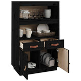vidaXL Hoge kast 67x40x108,5 cm massief grenenhout
