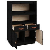 vidaXL Hoge kast 67x40x108,5 cm massief grenenhout