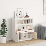 vidaXL Hoge kast 100x40x108,5 cm massief grenenhout