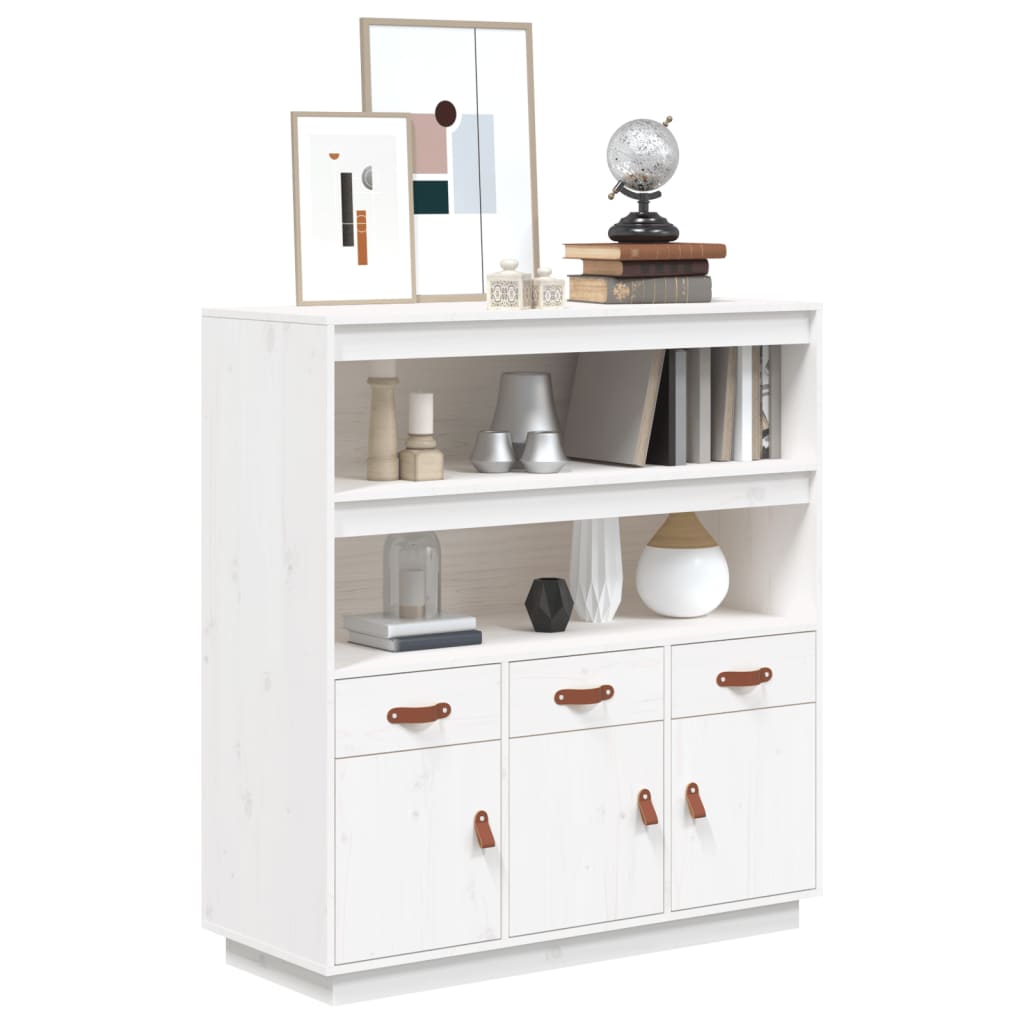 vidaXL Hoge kast 100x40x108,5 cm massief grenenhout