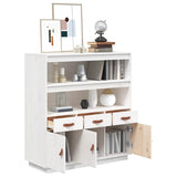 vidaXL Hoge kast 100x40x108,5 cm massief grenenhout