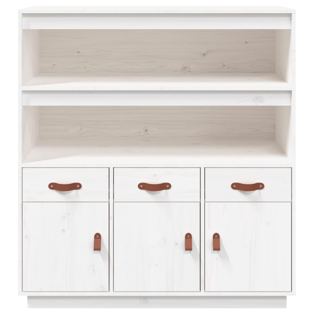 vidaXL Hoge kast 100x40x108,5 cm massief grenenhout