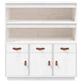vidaXL Hoge kast 100x40x108,5 cm massief grenenhout