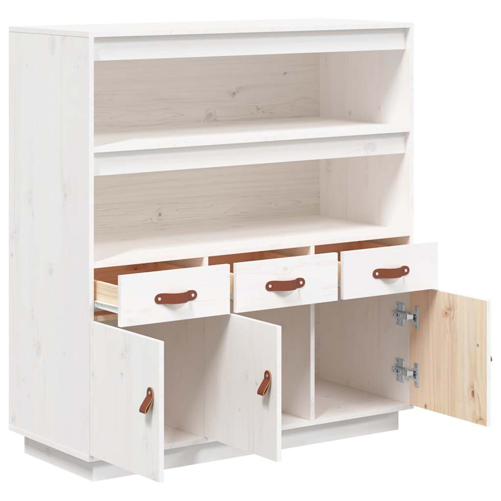 vidaXL Hoge kast 100x40x108,5 cm massief grenenhout
