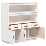 vidaXL Hoge kast 100x40x108,5 cm massief grenenhout