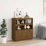 vidaXL Hoge kast 100x40x108,5 cm massief grenenhout