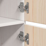 vidaXL Hoge kast 34x40x108,5 cm massief grenenhout