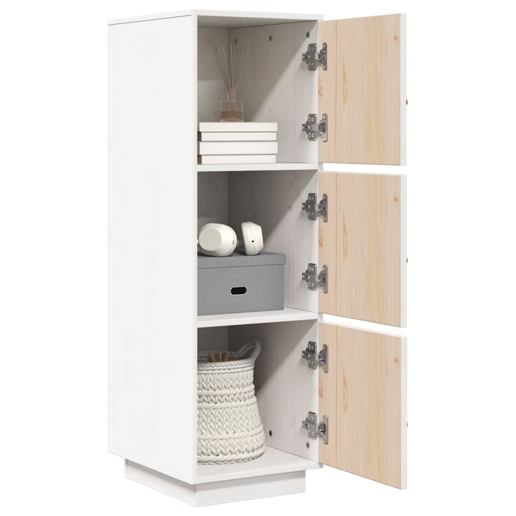 vidaXL Hoge kast 34x40x108,5 cm massief grenenhout