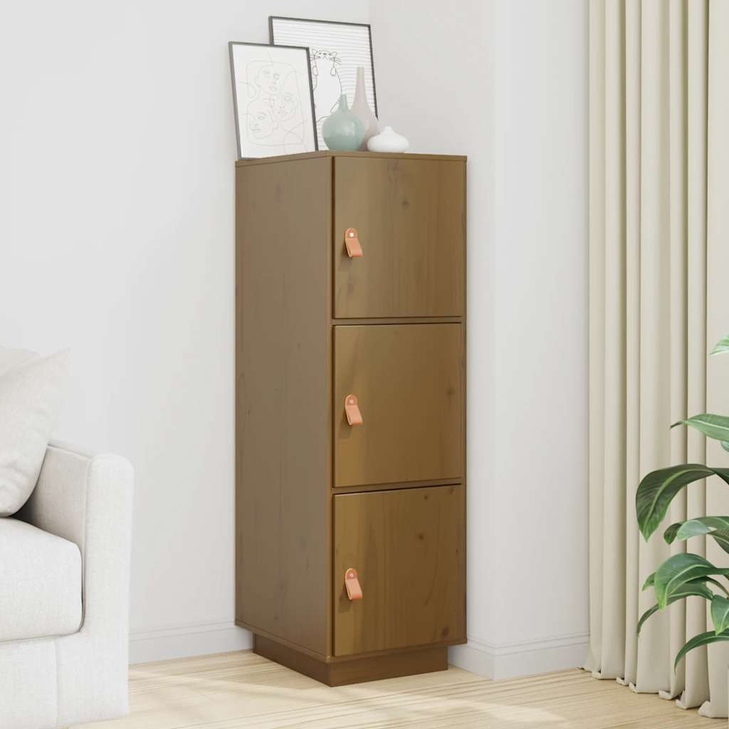 vidaXL Hoge kast 34x40x108,5 cm massief grenenhout