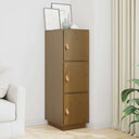 vidaXL Hoge kast 34x40x108,5 cm massief grenenhout