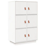 vidaXL Hoge kast 67x40x108,5 cm massief grenenhout