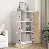 vidaXL Hoge kast 67x40x108,5 cm massief grenenhout