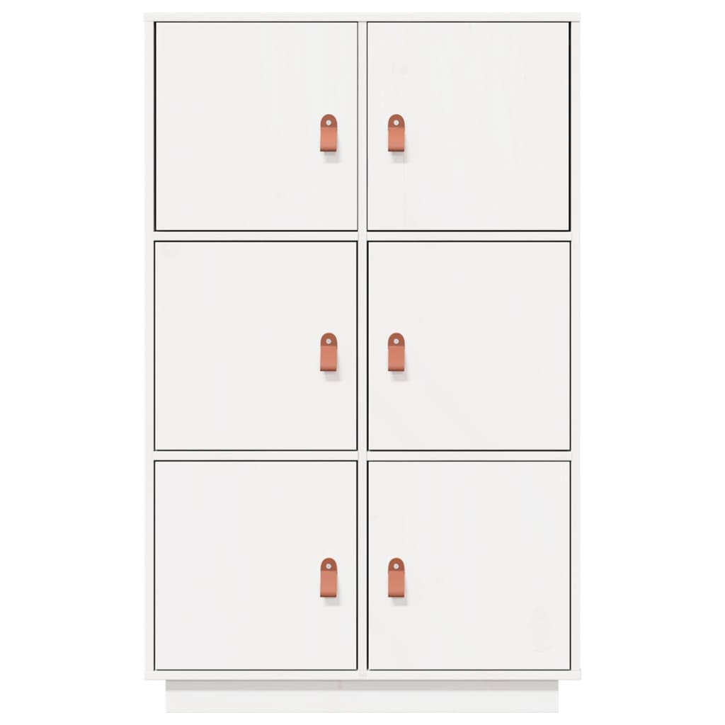 vidaXL Hoge kast 67x40x108,5 cm massief grenenhout