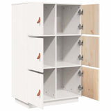 vidaXL Hoge kast 67x40x108,5 cm massief grenenhout