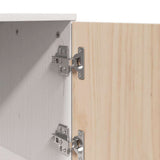 vidaXL Hoge kast 67x40x108,5 cm massief grenenhout