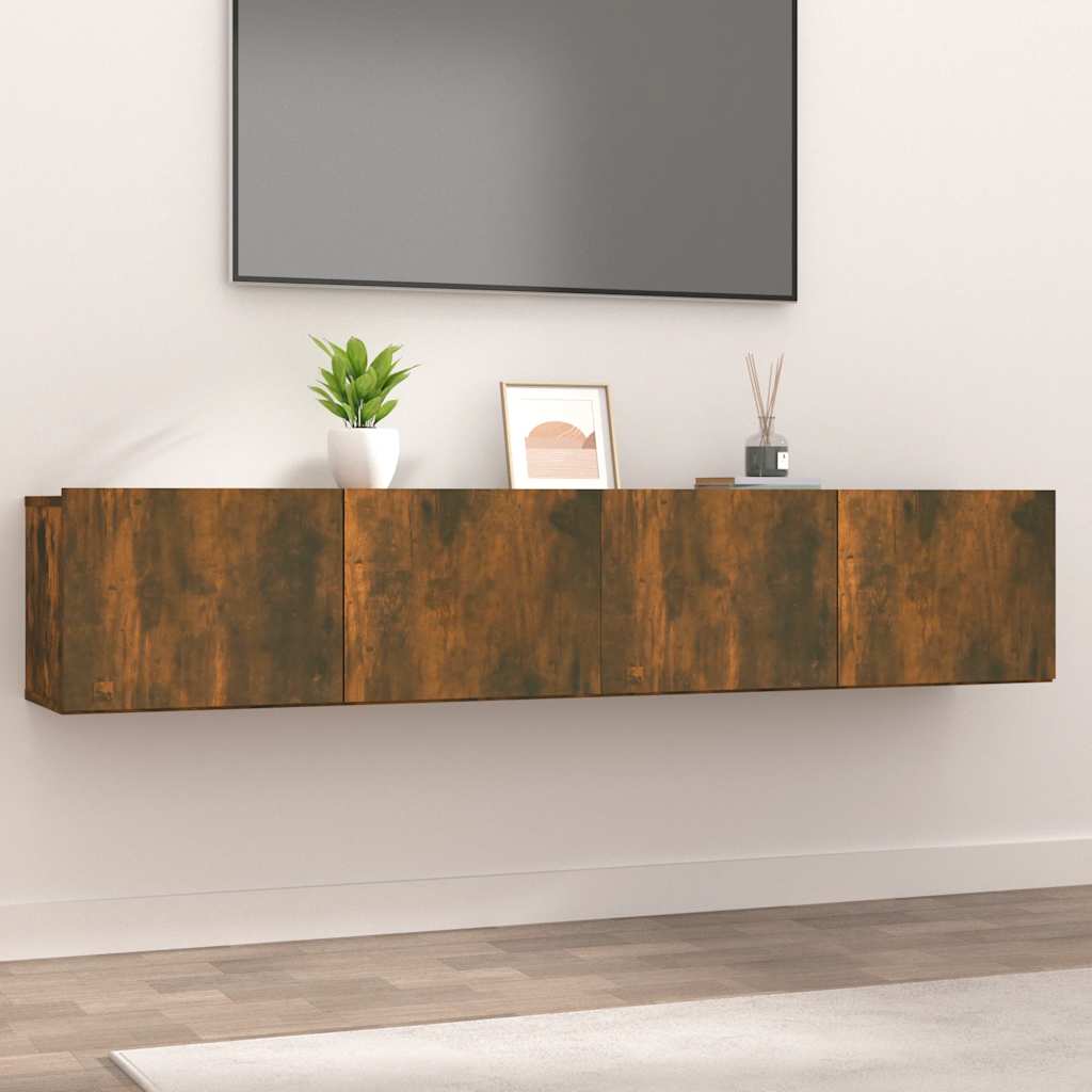 vidaXL Tv-meubels 2 st 80x30x30 cm bewerkt hout wit