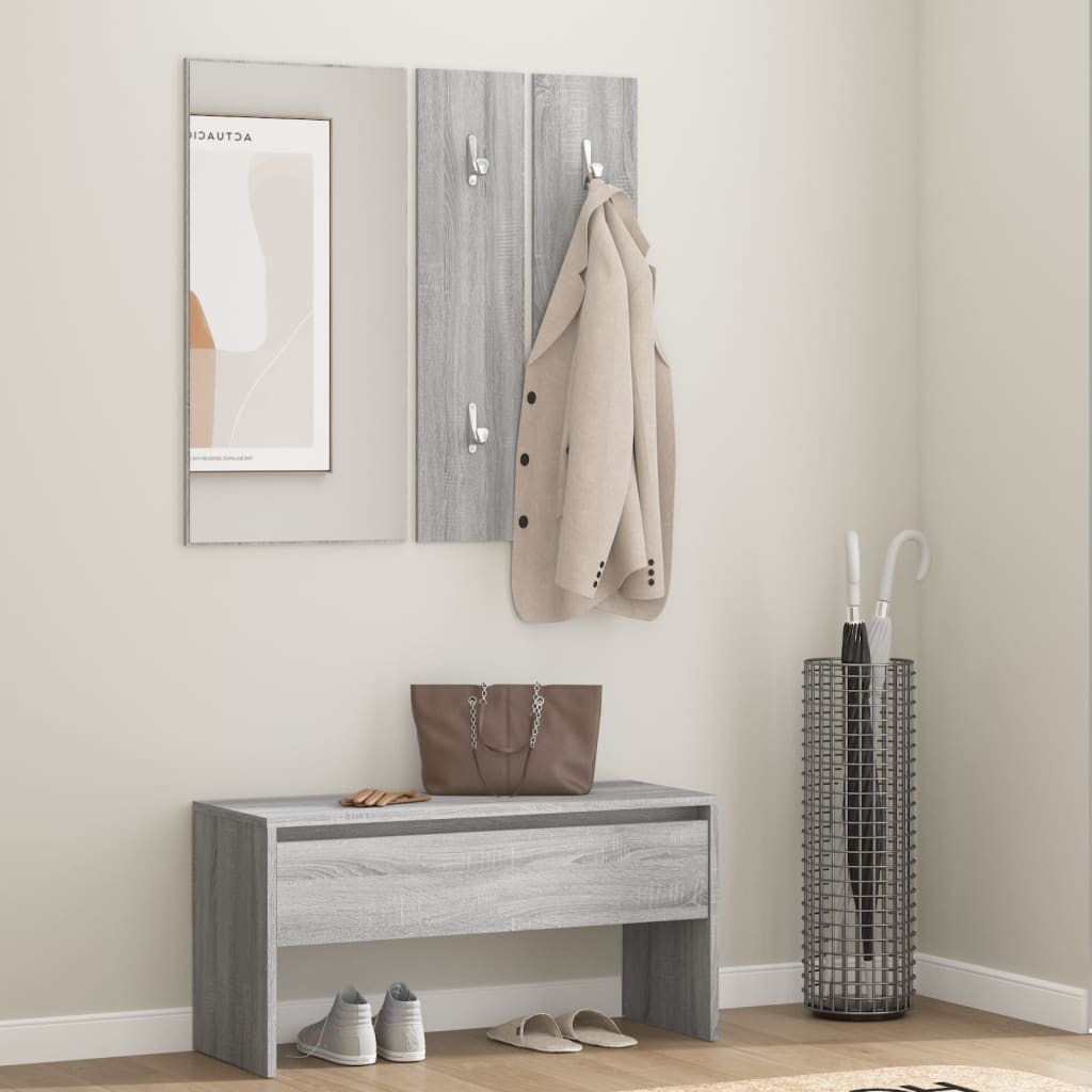 vidaXL Wardrobe Set Engineered Wood White