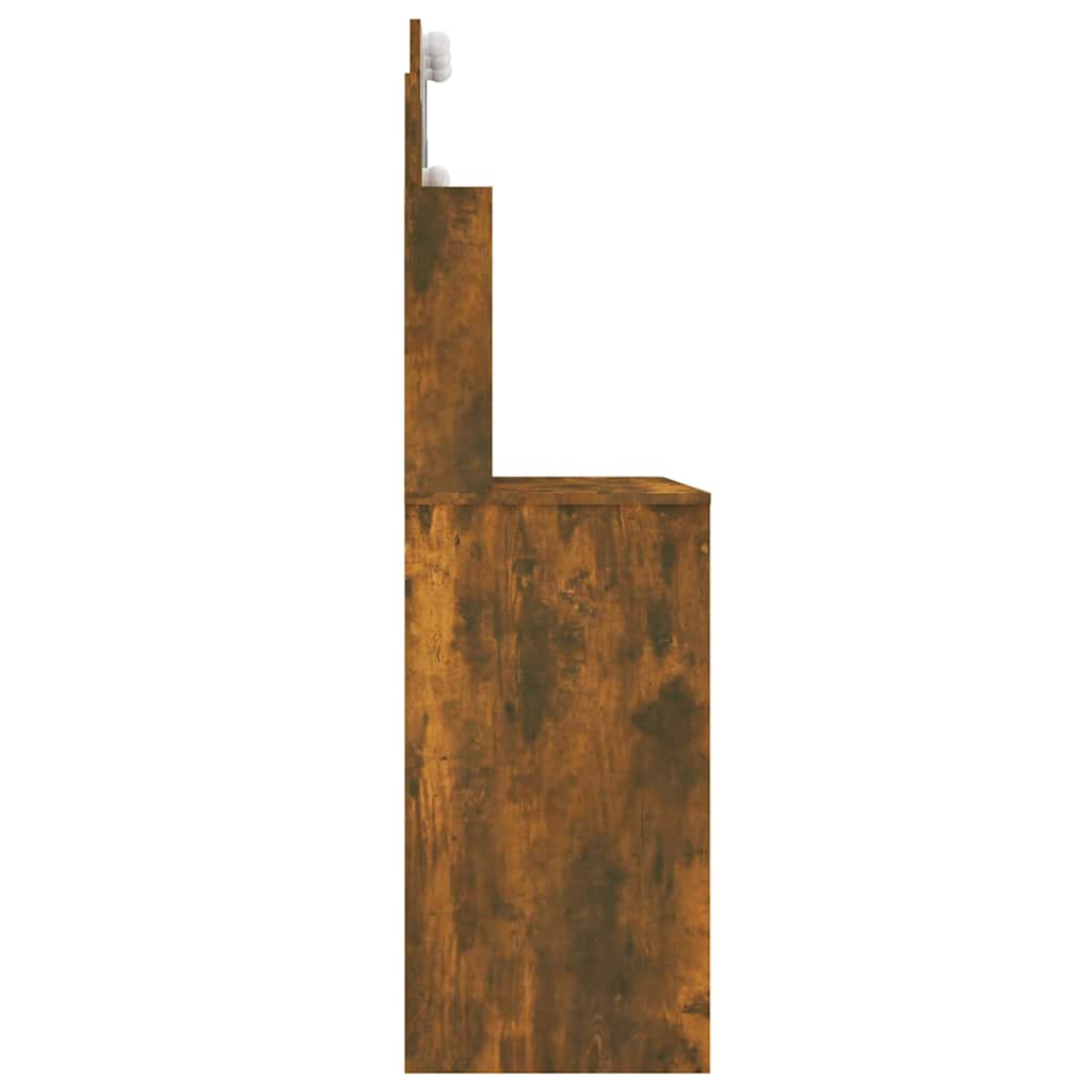 vidaXL Kaptafel met LED-verlichting 96x40x142 cm betongrijs