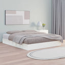 vidaXL Cadre de lit sans matelas massif vert grenenhout wasbruin 200x200 cm