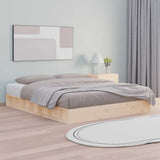 vidaXL Cadre de lit sans matelas massif vert grenenhout wasbruin 200x200 cm