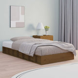 vidaXL Cadre de lit sans matelas massif vert grenenhout wasbruin 200x200 cm