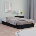 vidaXL Cadre de lit sans matelas massif vert grenenhout wasbruin 200x200 cm