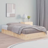 vidaXL Cadre de lit sans matelas massif vert grenenhout wasbruin 200x200 cm