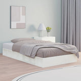 vidaXL Cadre de lit sans matelas massif vert grenenhout wasbruin 200x200 cm