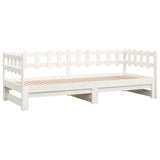 vidaXL Extendable Day Bed Solid Pine Wood 2x(90x190) cm