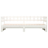 vidaXL Extendable Day Bed Solid Pine Wood 2x(90x190) cm