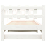vidaXL Extendable Day Bed Solid Pine Wood 2x(90x190) cm