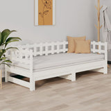vidaXL Extendable Day Bed Solid Pine Wood 2x(90x190) cm