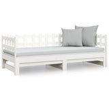 vidaXL Extendable Day Bed Solid Pine Wood 2x(90x190) cm