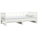 vidaXL Extendable Day Bed Solid Pine Wood 2x(90x190) cm