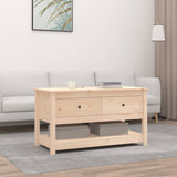 vidaXL Coffee Table 102x49x55 cm Solid Pinewood