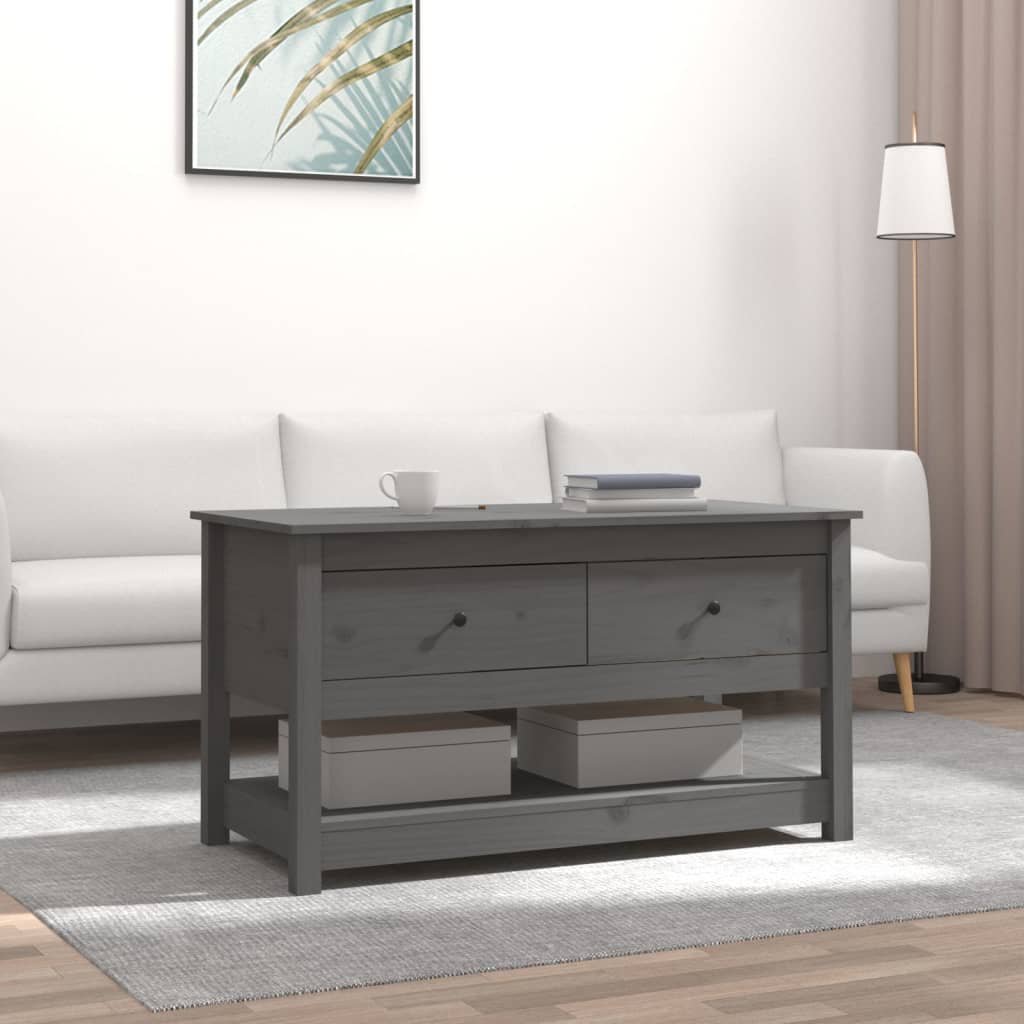 vidaXL Coffee Table 102x49x55 cm Solid Pinewood