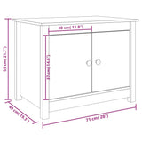 vidaXL Salontafel 71x49x55 cm massief grenenhout