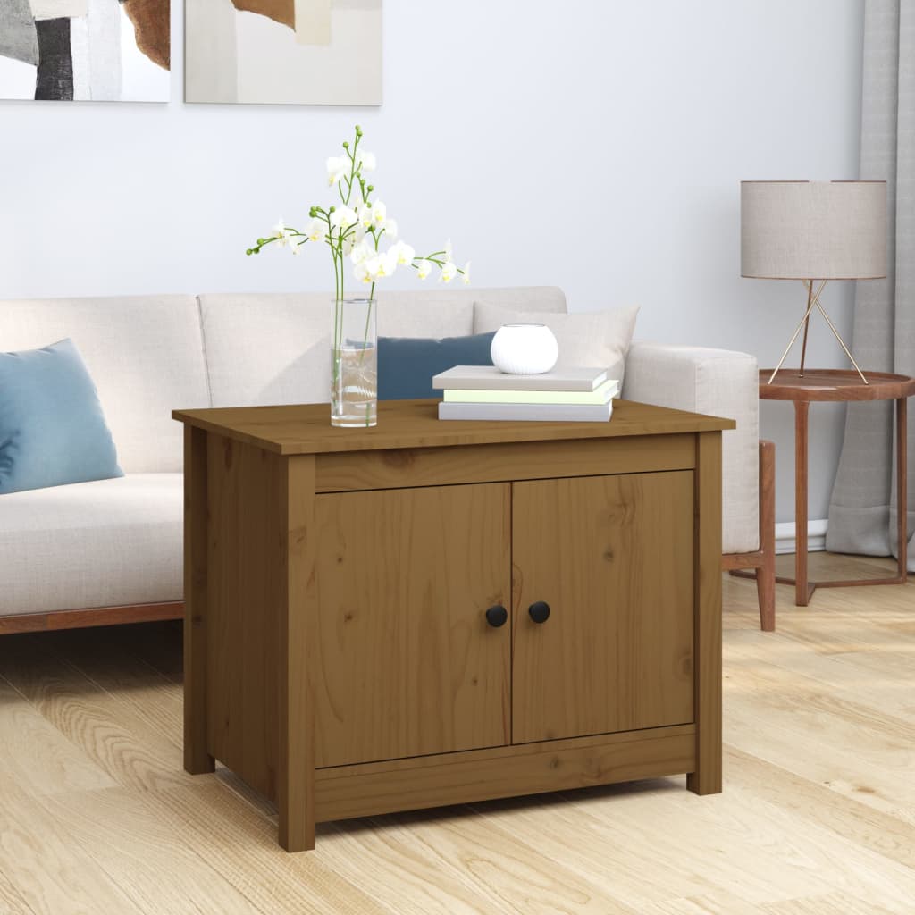 vidaXL Salontafel 71x49x55 cm massief grenenhout