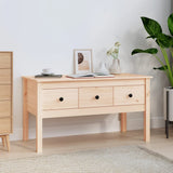 vidaXL Coffee Table 102x49x55 cm Solid Pine Wood