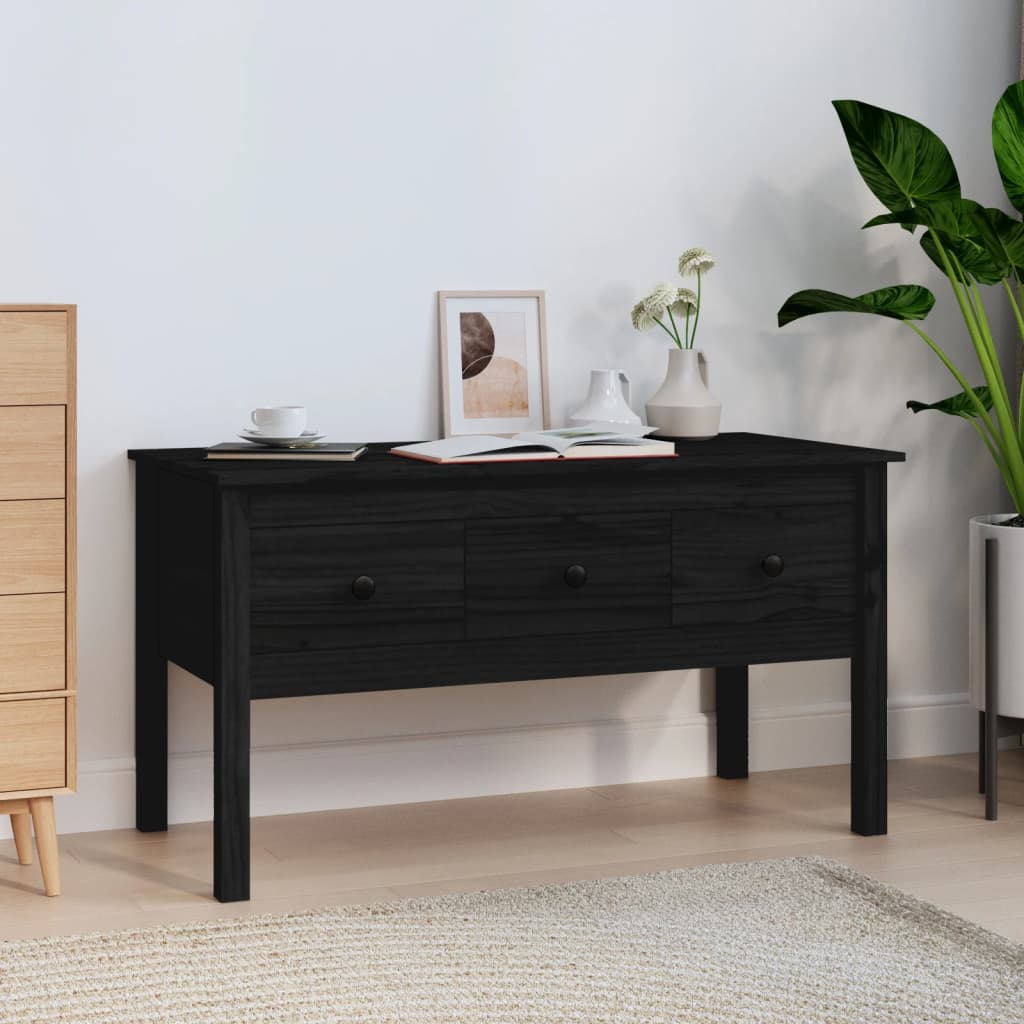vidaXL Coffee Table 102x49x55 cm Solid Pine Wood