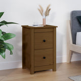 vidaXL Nachtkastjes 2 st 40x35x61,5 cm massief grenenhout