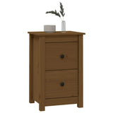 vidaXL Nachtkastjes 2 st 40x35x61,5 cm massief grenenhout