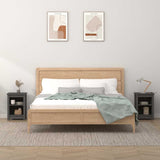 vidaXL Nachtkastjes 2 st 40x35x55 cm massief grenenhout