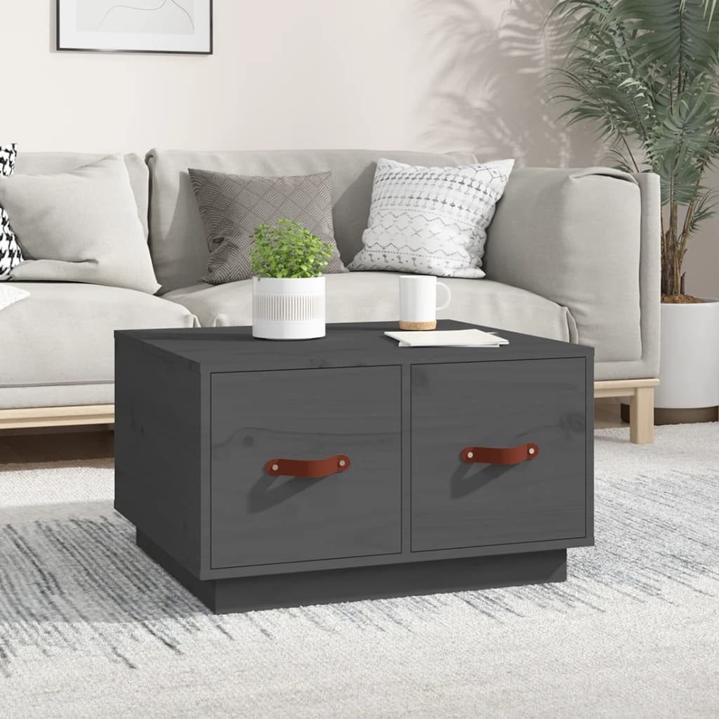 vidaXL Salontafel 60x53x35 cm massief grenenhout