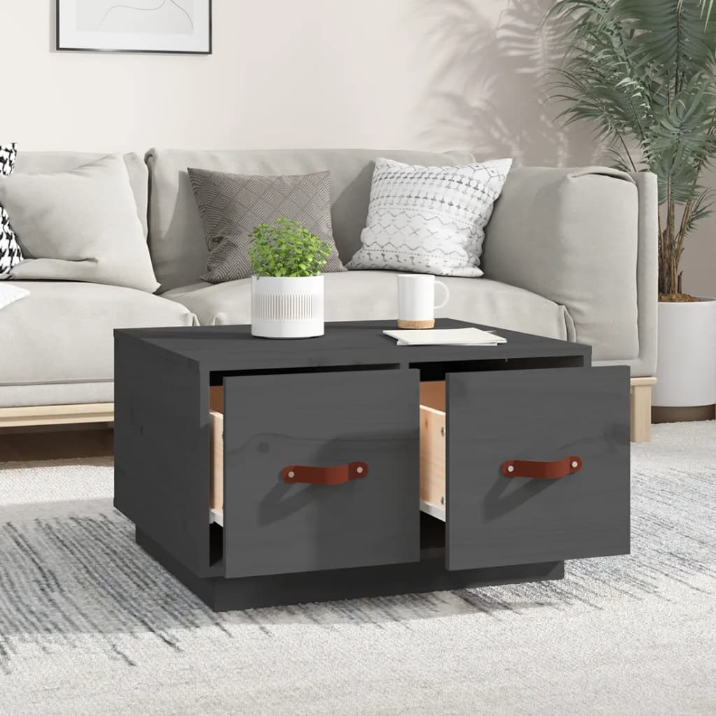 vidaXL Salontafel 60x53x35 cm massief grenenhout
