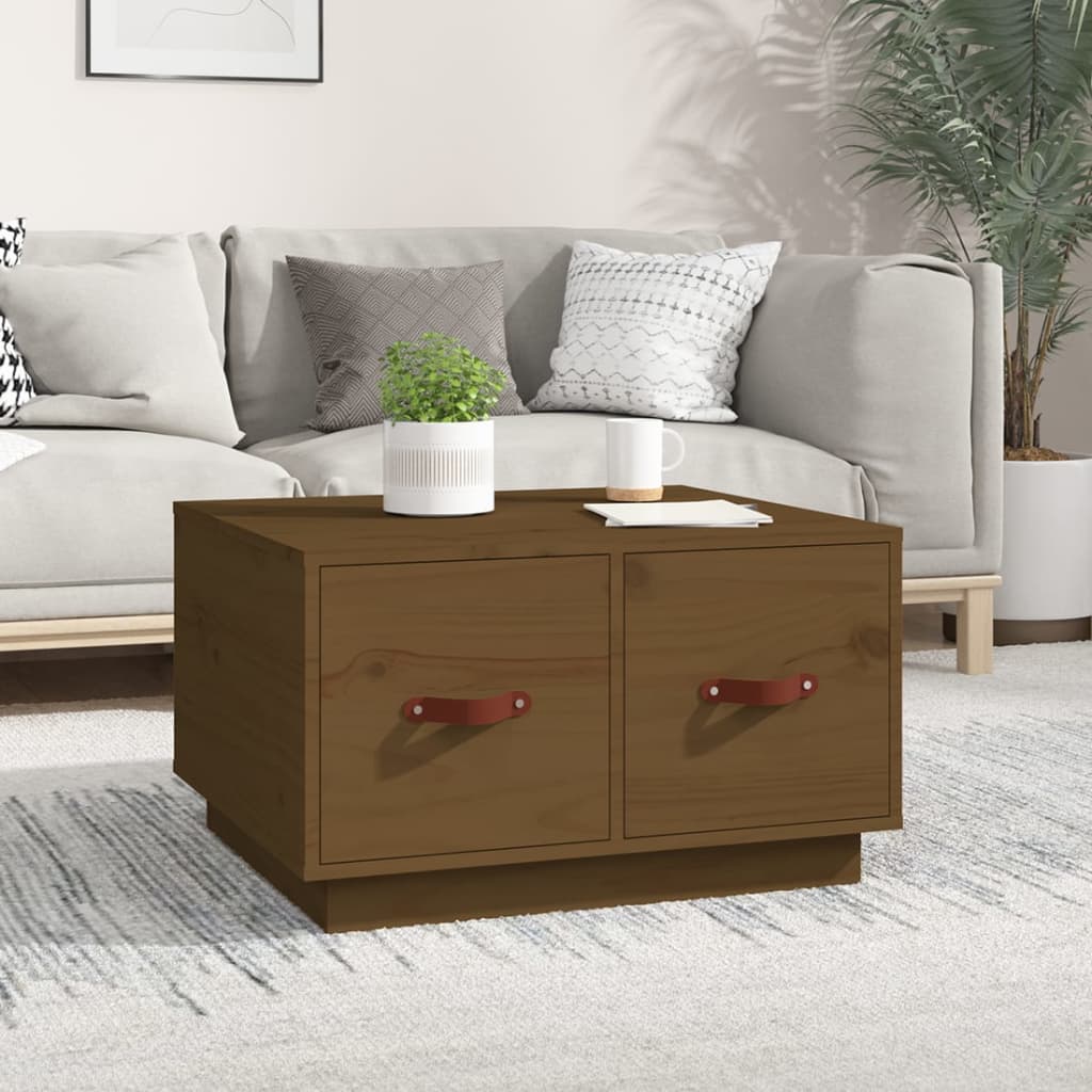 vidaXL Salontafel 60x53x35 cm massief grenenhout