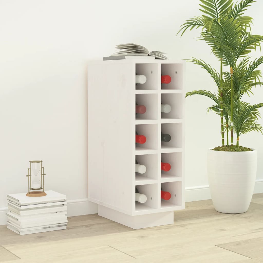 vidaXL Wijnkast 23x34x61 cm massief grenenhout