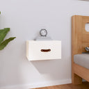 vidaXL Wall-Mounted Nightstand 40x29.5x22 cm White