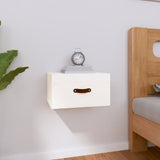 vidaXL Wall-Mounted Nightstand 40x29.5x22 cm White