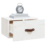 vidaXL Wall-Mounted Nightstand 40x29.5x22 cm White
